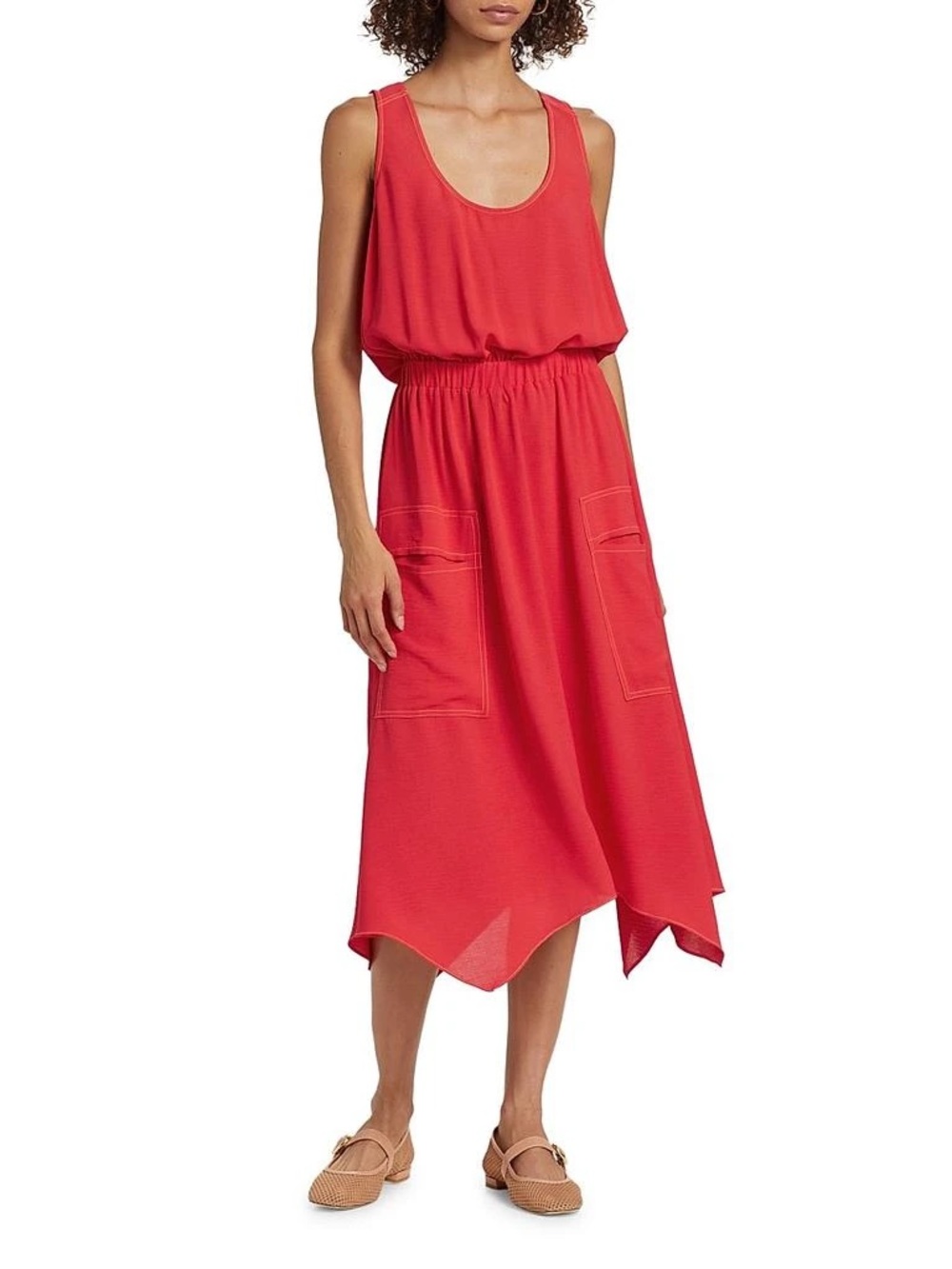 Ramy Brook Hallie Sleeveless Midi Dress Size Small